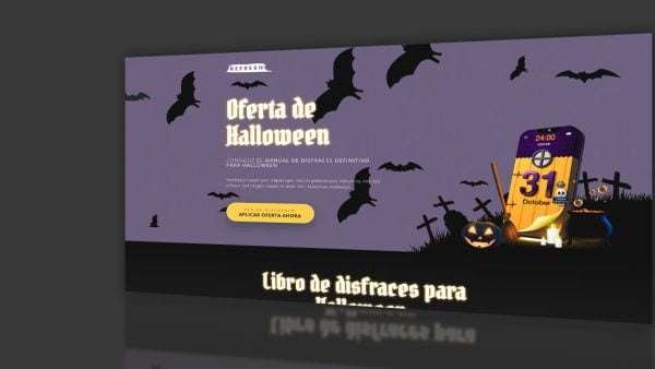 Halloween Discounts Landing Page portada