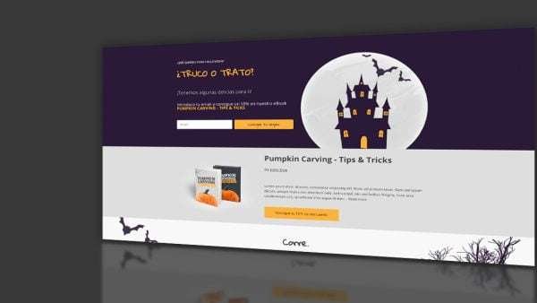 Halloween Opt in Page portada