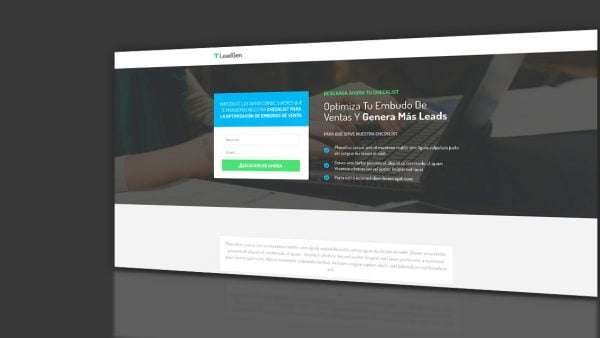 Simple Leads Opt in Page portada